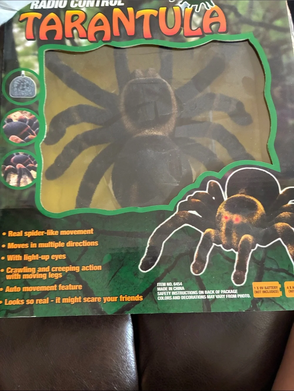 Radio Control Tarantula Plush - Black - Unbranded halloween